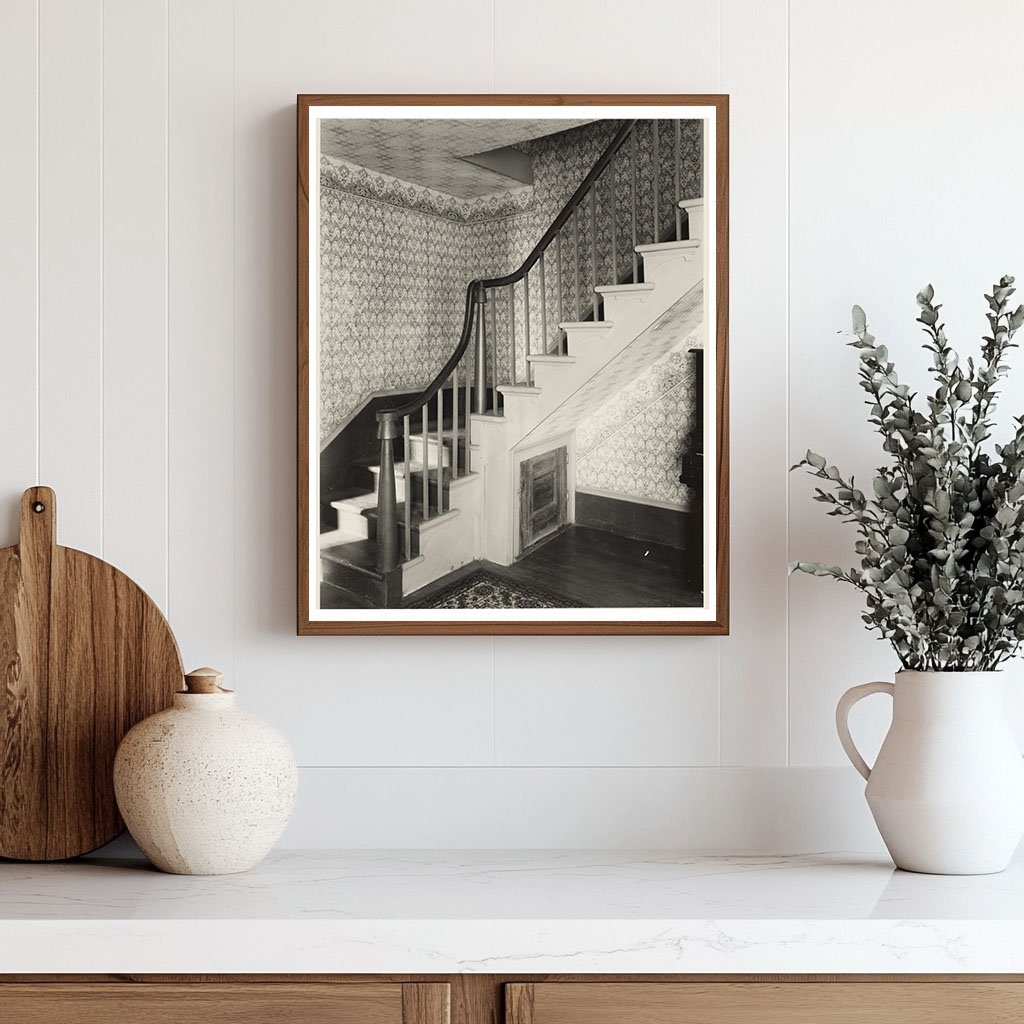 Vintage Interior Photo, Browns Cove, Albemarle Co, VA, 1900s