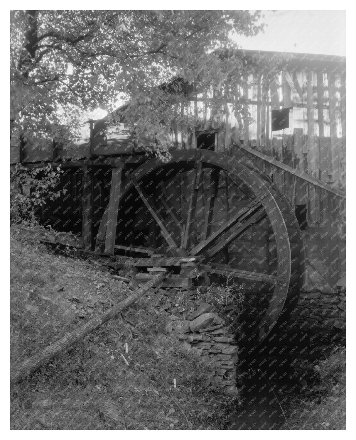 Gordonsville VA Waterwheels Photo, Early 1900s