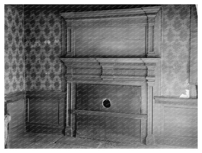 Charlottesville VA Vintage Interior Photo, Early 1900s