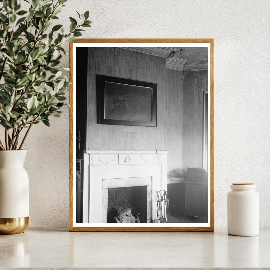 Historic Home Interior, Keene VA, 1806 - Vintage Photo