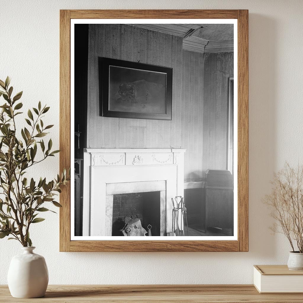 Historic Home Interior, Keene VA, 1806 - Vintage Photo