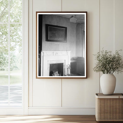 Historic Home Interior, Keene VA, 1806 - Vintage Photo