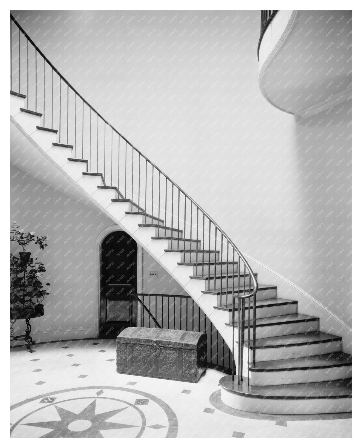 Langhorne Family Stairway, Greenwood, VA, 1953