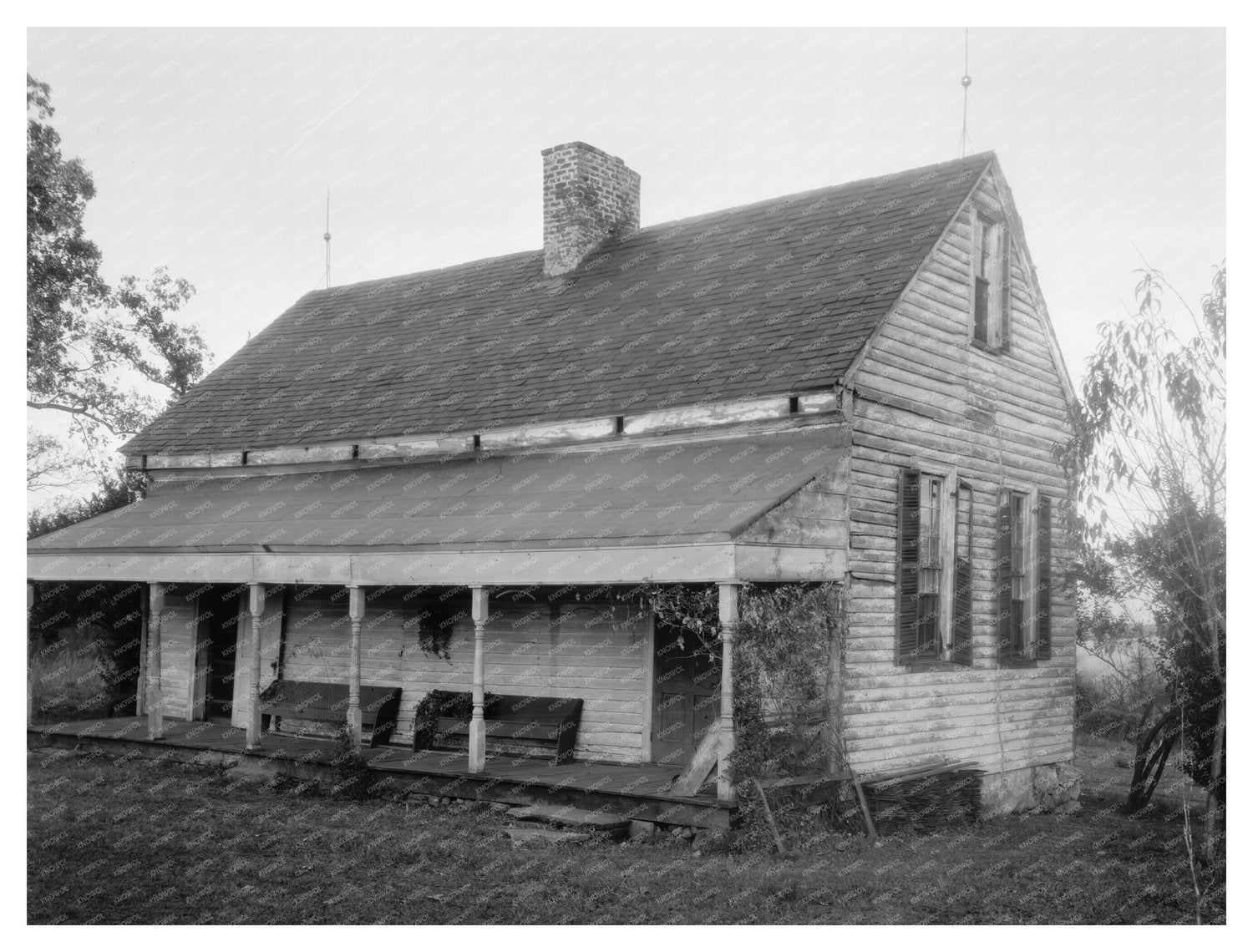 Warren VA Vintage Architecture Photo, Early 20th Century