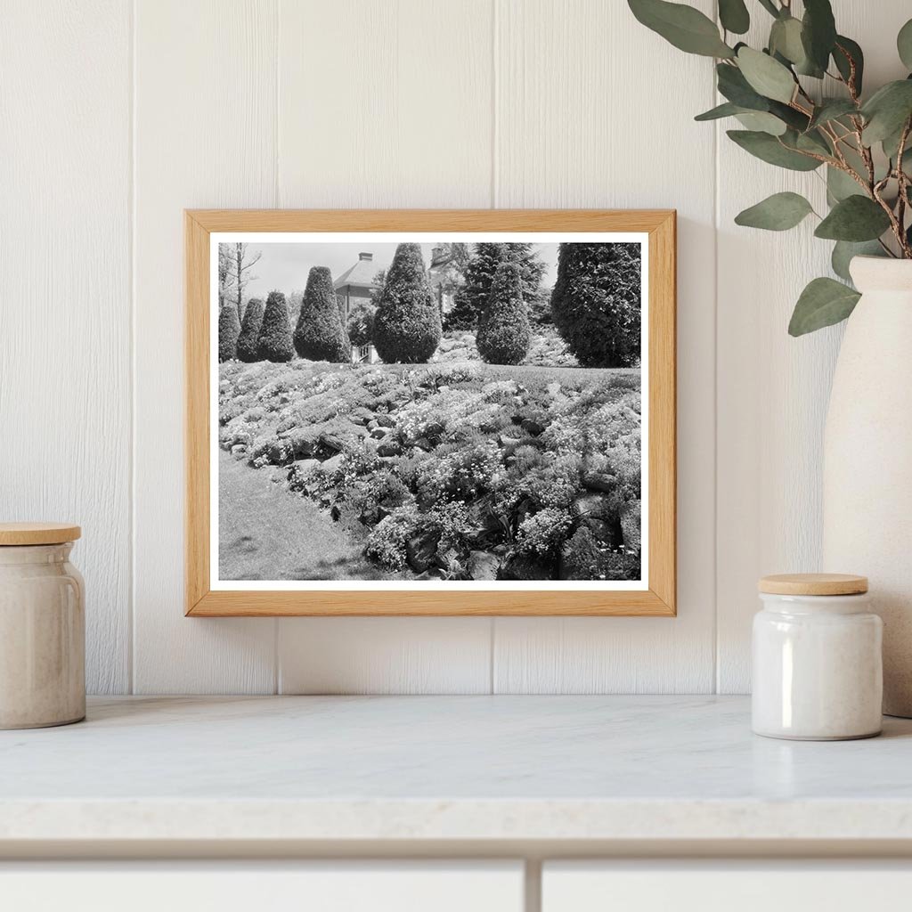 Garden Scene in Greenwood, Virginia, Early 20th Century