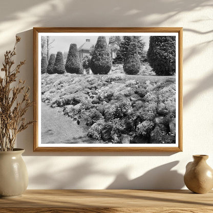 Garden Scene in Greenwood, Virginia, Early 20th Century