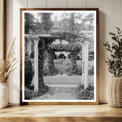 Garden in Greenwood, VA - Early 1900s Vintage Photo