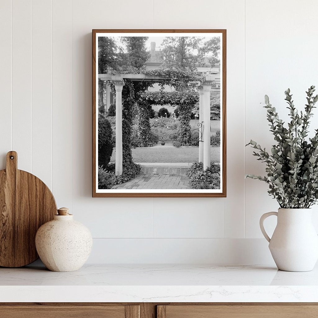 Garden in Greenwood, VA - Early 1900s Vintage Photo