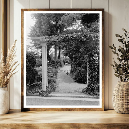 Vintage Garden Arbor Photo, Greenwood VA, 20th Century