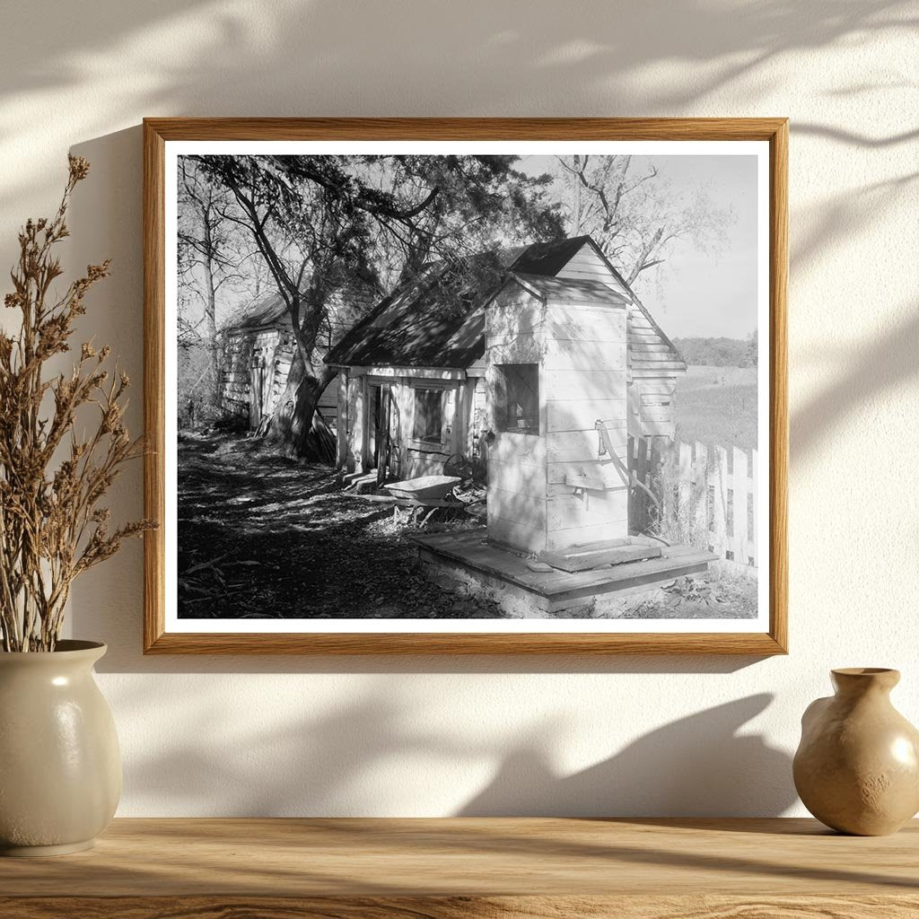 Campbell County VA Vintage Outbuilding Photo 1953