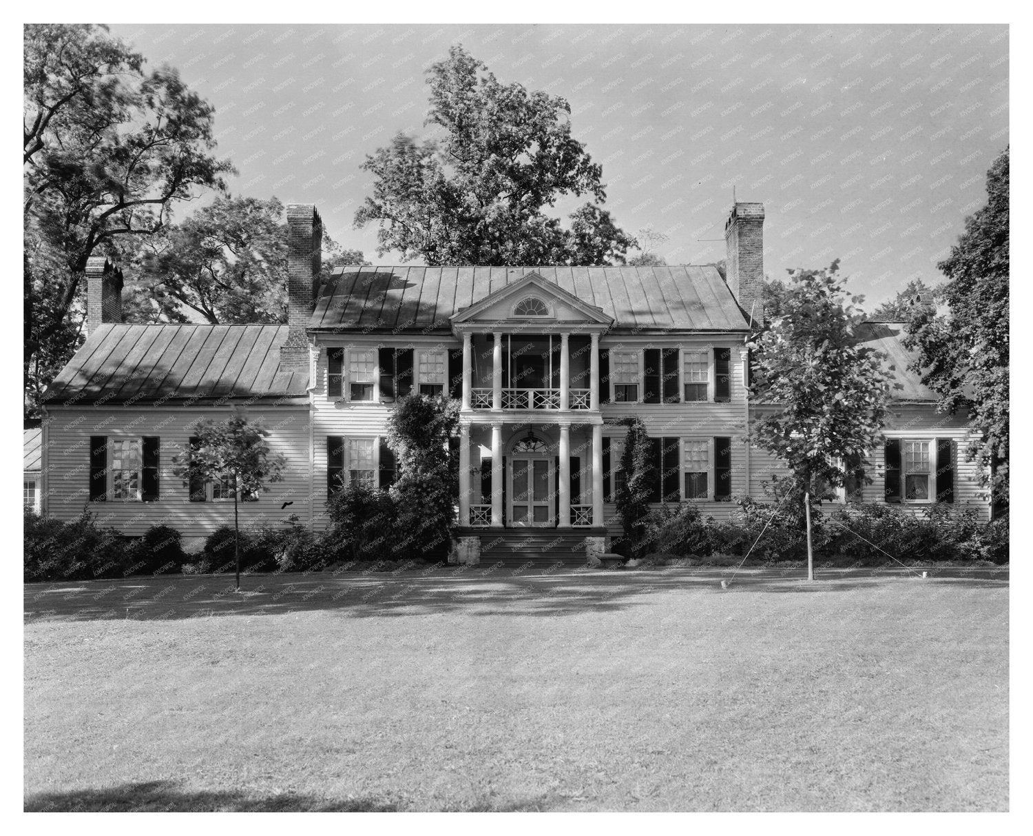 Historic Building in Green Mountain, VA - 1953 Photograph