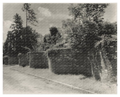 Charlottesville Garden Walls, Virginia 1953