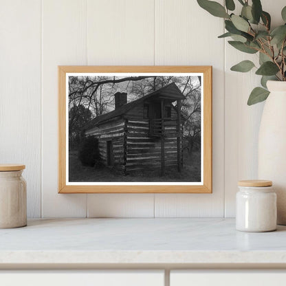 Log Cabin in Amherst County, Virginia - 20th Century Photo
