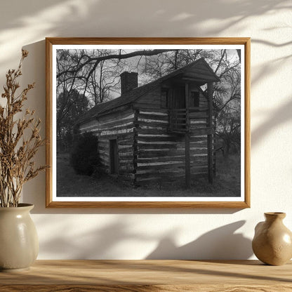 Log Cabin in Amherst County, Virginia - 20th Century Photo