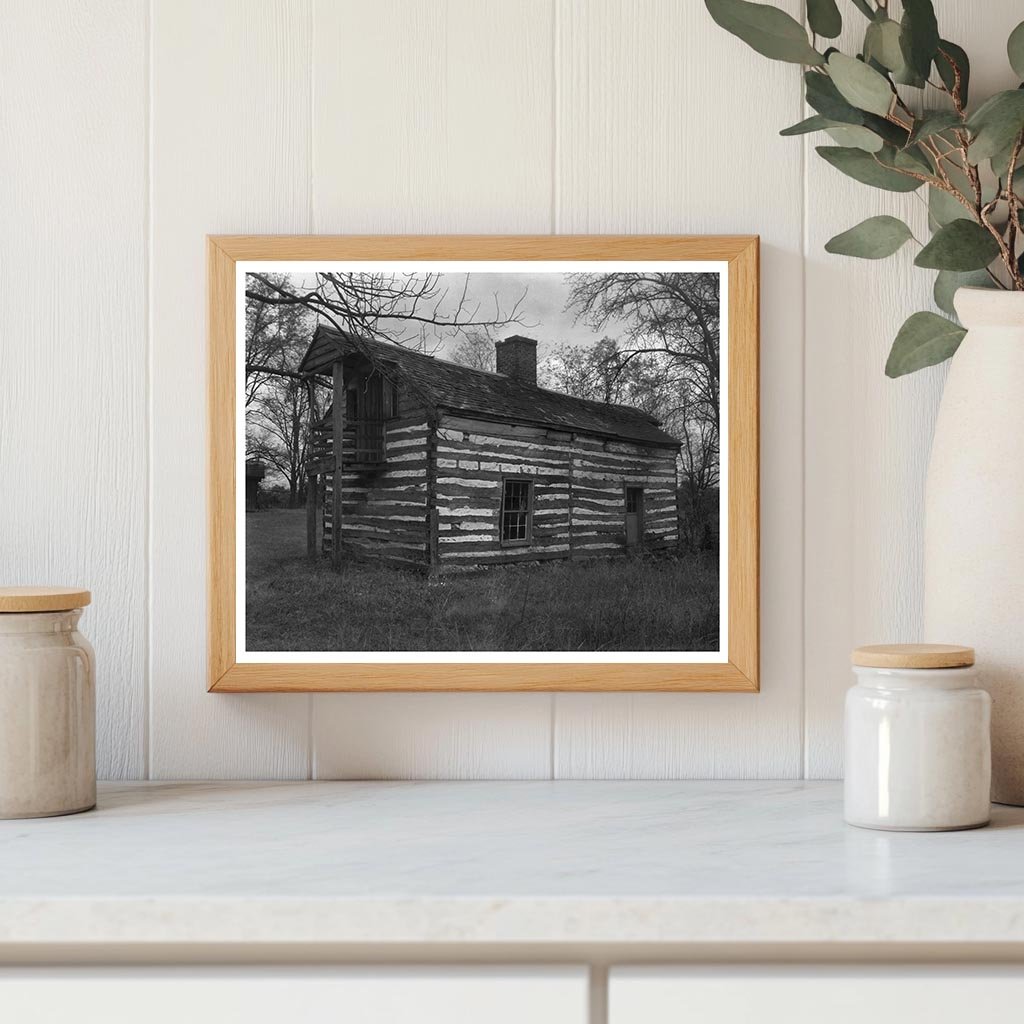 Log Cabin in Amherst County, Virginia, Early 20th Century