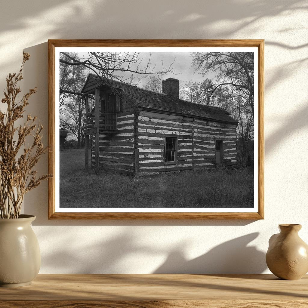 Log Cabin in Amherst County, Virginia, Early 20th Century