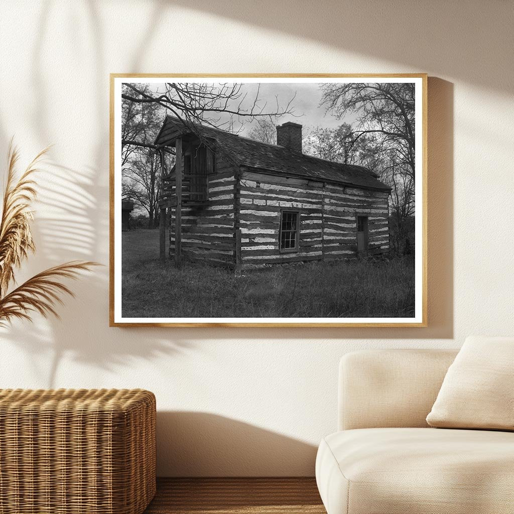 Log Cabin in Amherst County, Virginia, Early 20th Century