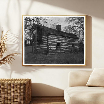 Log Cabin in Amherst County, Virginia, Early 20th Century