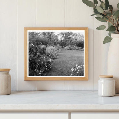 Staunton VA Garden Scene - 1953 Vintage Photograph