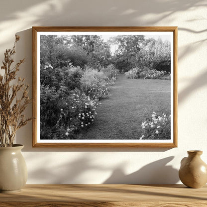 Staunton VA Garden Scene - 1953 Vintage Photograph