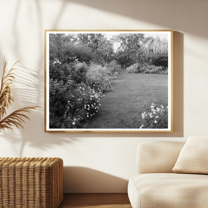 Staunton VA Garden Scene - 1953 Vintage Photograph