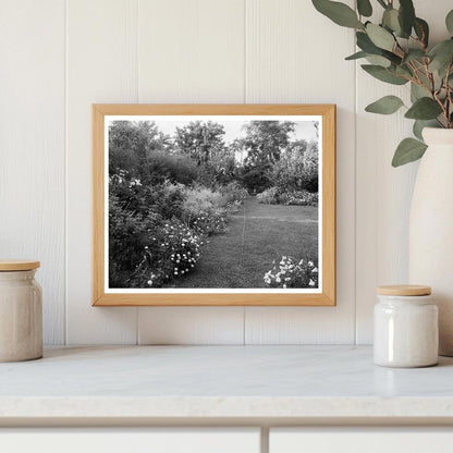 Garden Scene in Staunton, VA - Early 20th Century