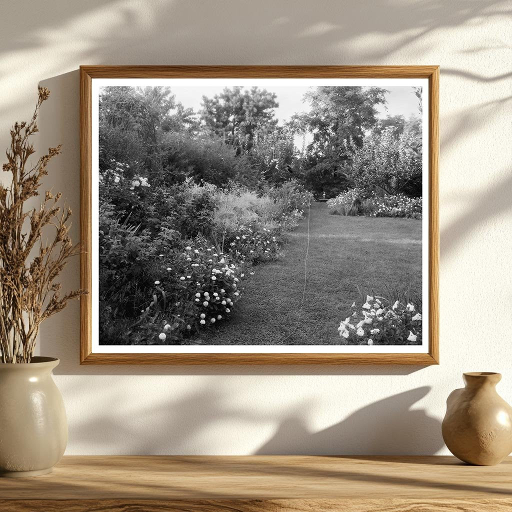 Garden Scene in Staunton, VA - Early 20th Century