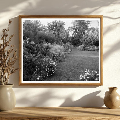Garden Scene in Staunton, VA - Early 20th Century