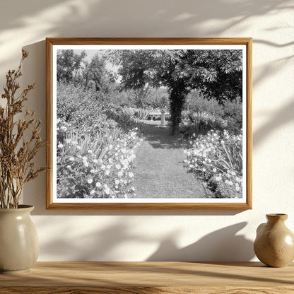 Garden Scene in Staunton, Virginia 20th Century