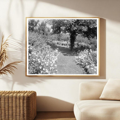 Garden Scene in Staunton, Virginia 20th Century