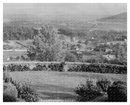 Staunton VA Scenic Overlook Vintage Photo 1953
