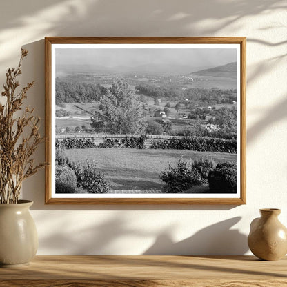 Staunton VA Scenic Overlook Vintage Photo 1953