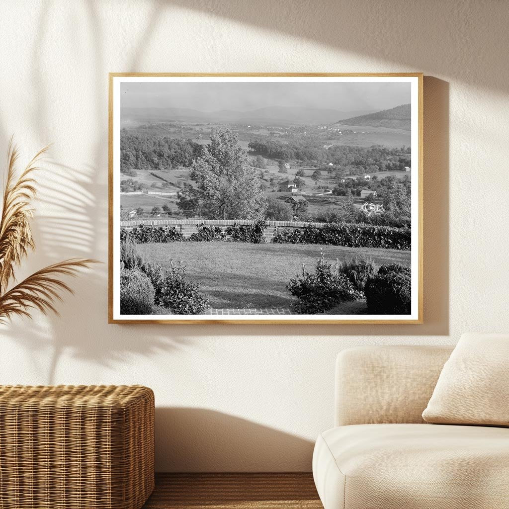 Staunton VA Scenic Overlook Vintage Photo 1953