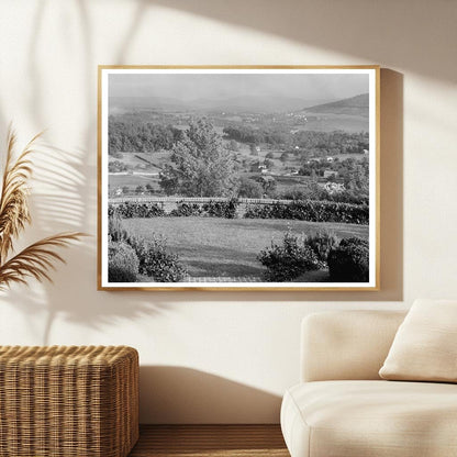 Staunton VA Scenic Overlook Vintage Photo 1953