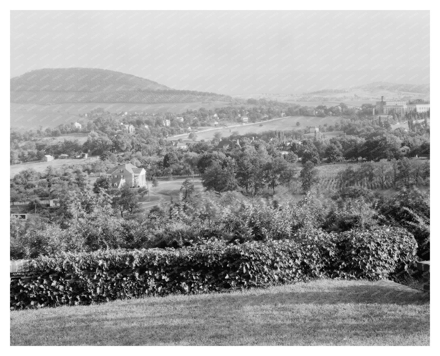 Vintage Photograph of Staunton, VA Architecture, 20th Centur