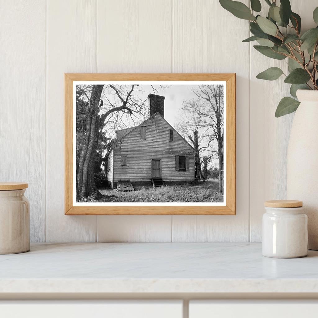 Dillwyn, VA Historic Wooden House Photo, 1953