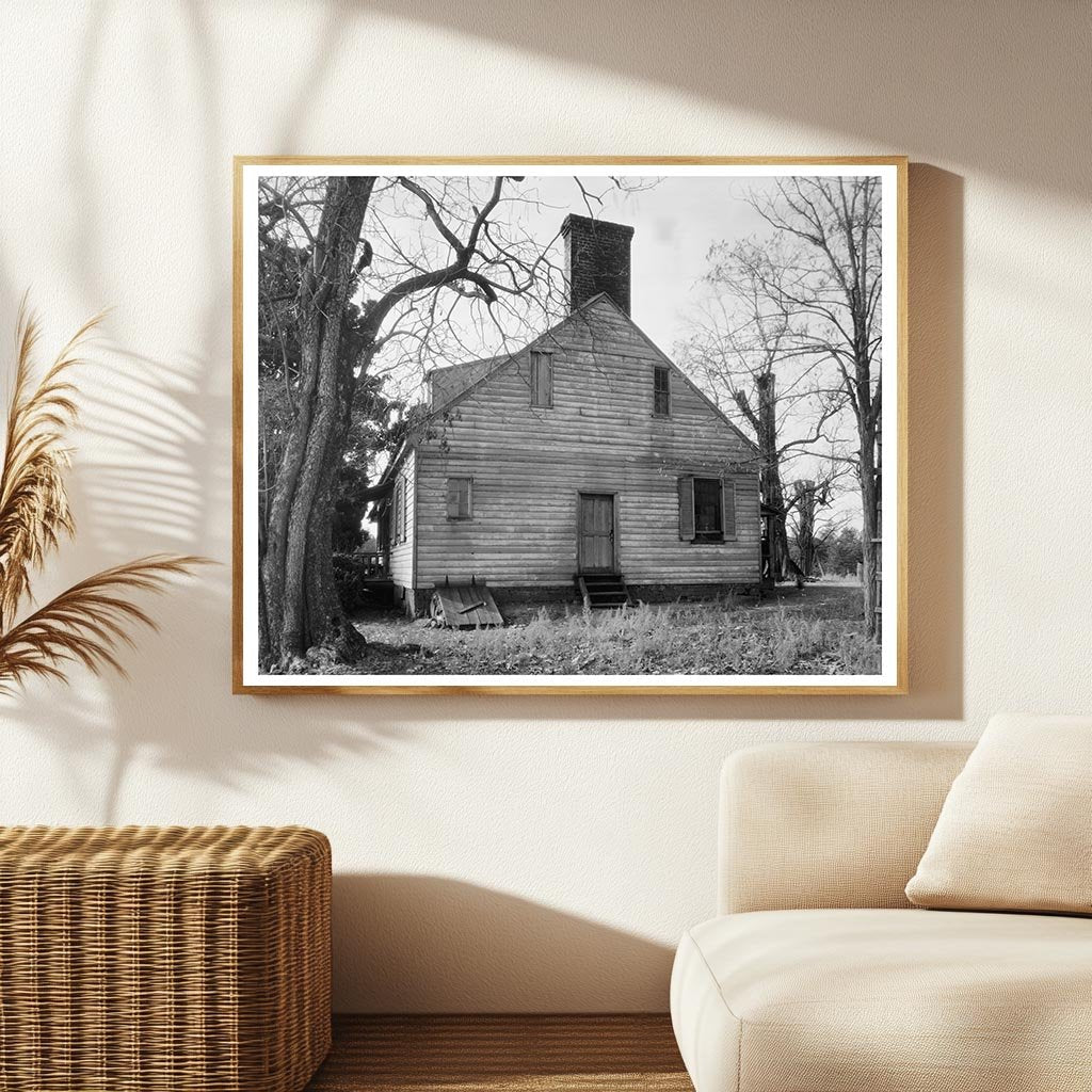 Dillwyn, VA Historic Wooden House Photo, 1953