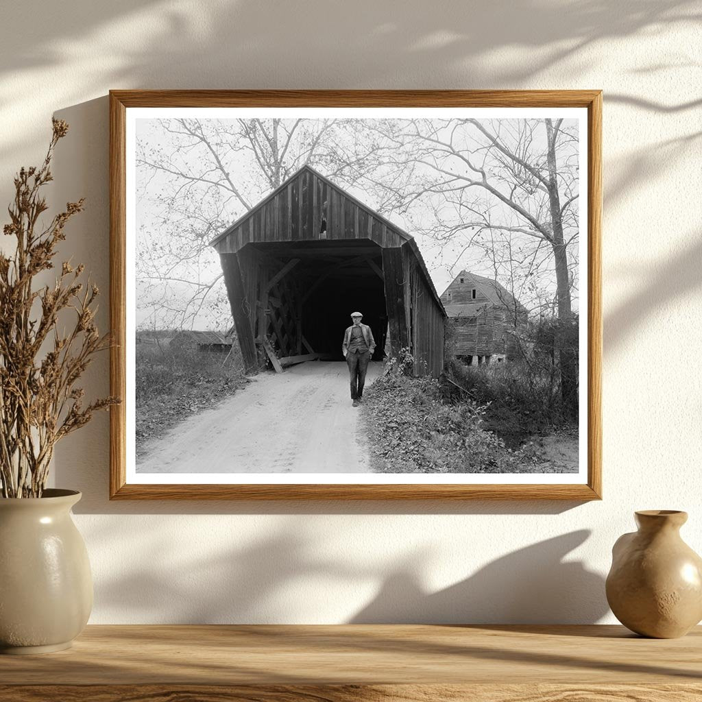 Covered Bridge in Dillwyn, Virginia, 20th Century