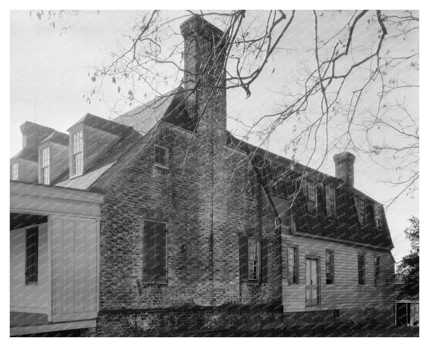 1700s Architecture in Bowling Green, VA - Historic Photo