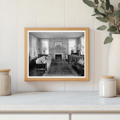 Vintage Living Room Photo, Lynchburg, VA, Early 1900s
