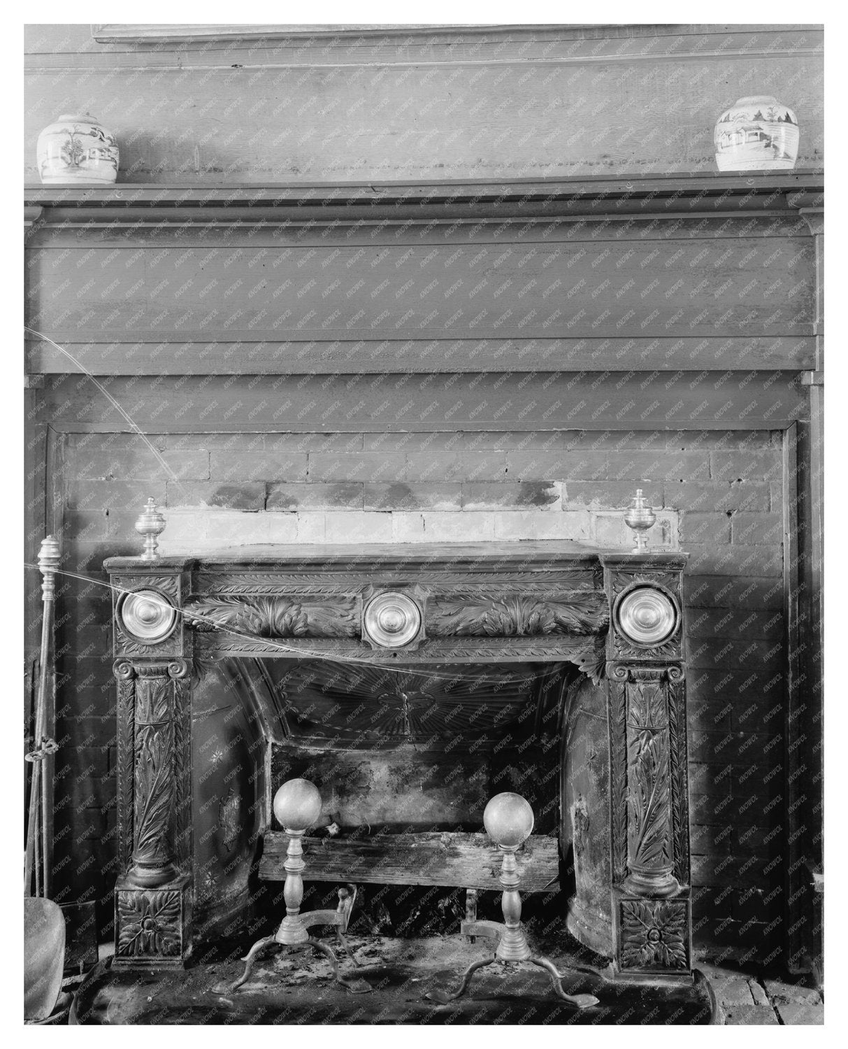 Early 20th-Century Virginia Interior Photo, Gloucester, 1953