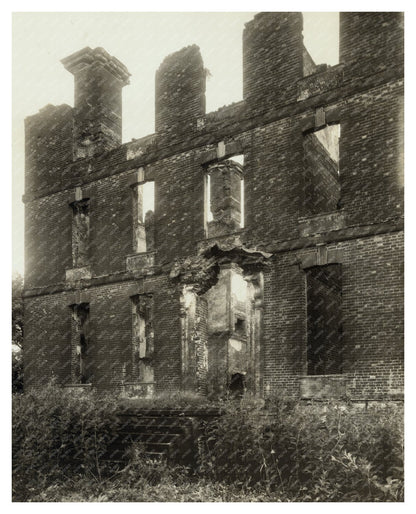 Colonial Ruins in White Marsh, VA: Historic Photo 1916