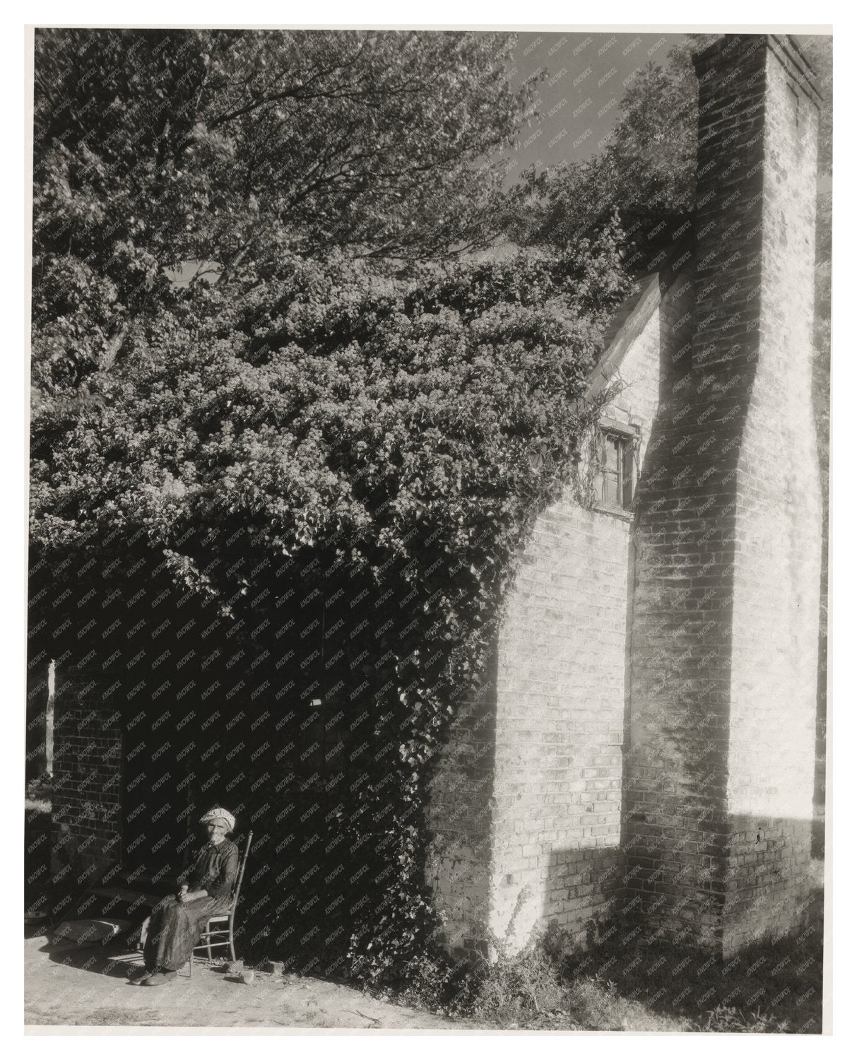 Miss Brown, Midwife at 1722 House, King William VA, 20th Cen