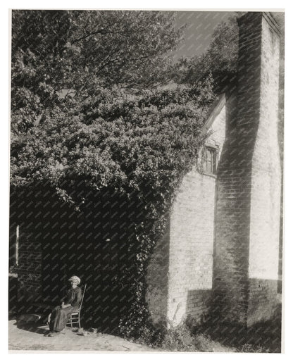 Miss Brown, Midwife at 1722 House, King William VA, 20th Cen