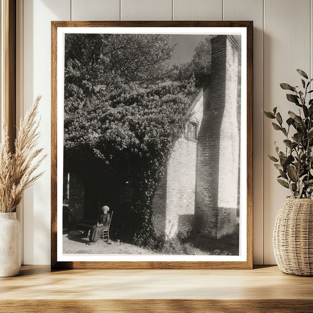 Miss Brown, Midwife at 1722 House, King William VA, 20th Cen