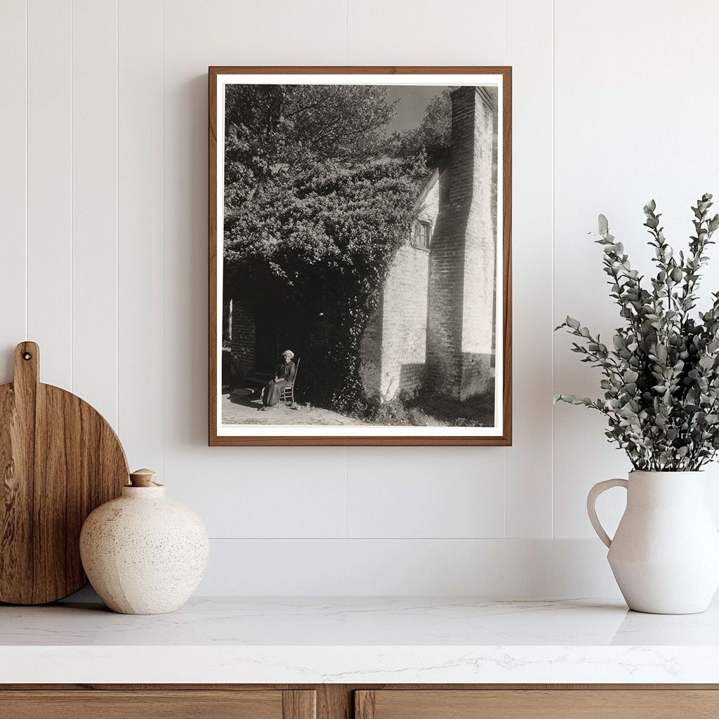 Miss Brown, Midwife at 1722 House, King William VA, 20th Cen