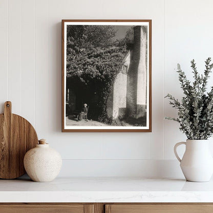 Miss Brown, Midwife at 1722 House, King William VA, 20th Cen