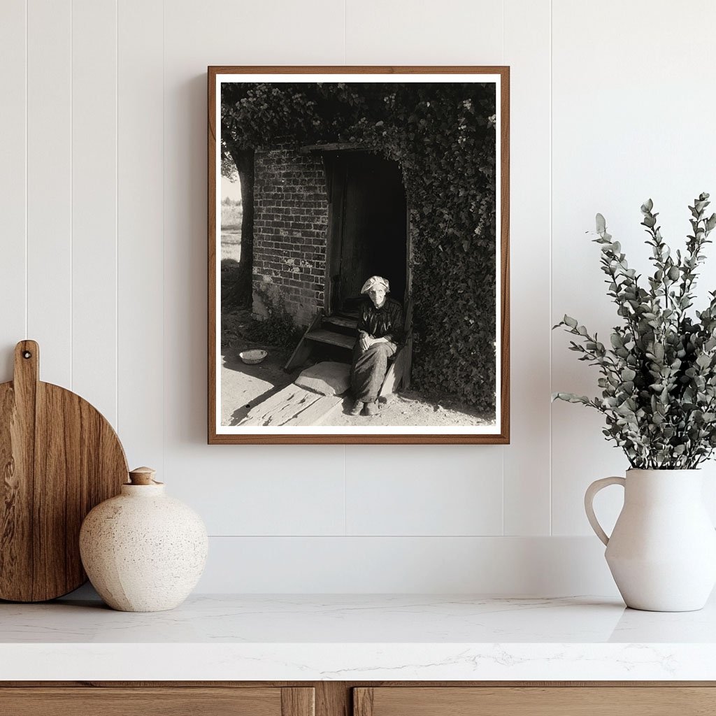 Midwife in Front of 1722 House, King William, VA, 20th Centu