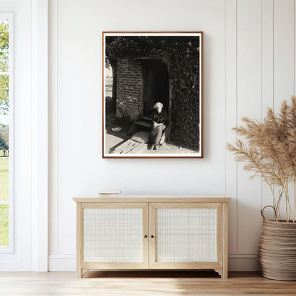 Midwife in Front of 1722 House, King William, VA, 20th Centu