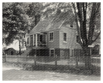 Mangohick Village, VA Vintage Architecture Photo, 20th Centu